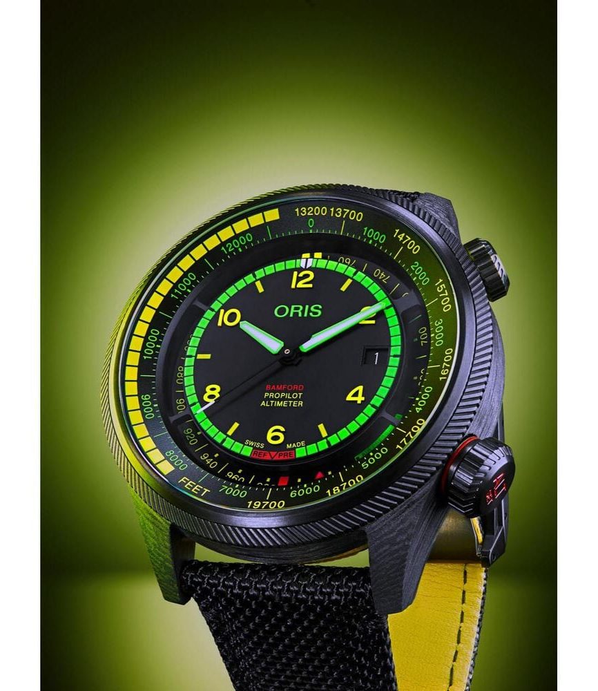 Oris x Bamford ProPilot Altimeter 'Mission Control' Limited Edition 47mm Black Dial Watch image number 7
