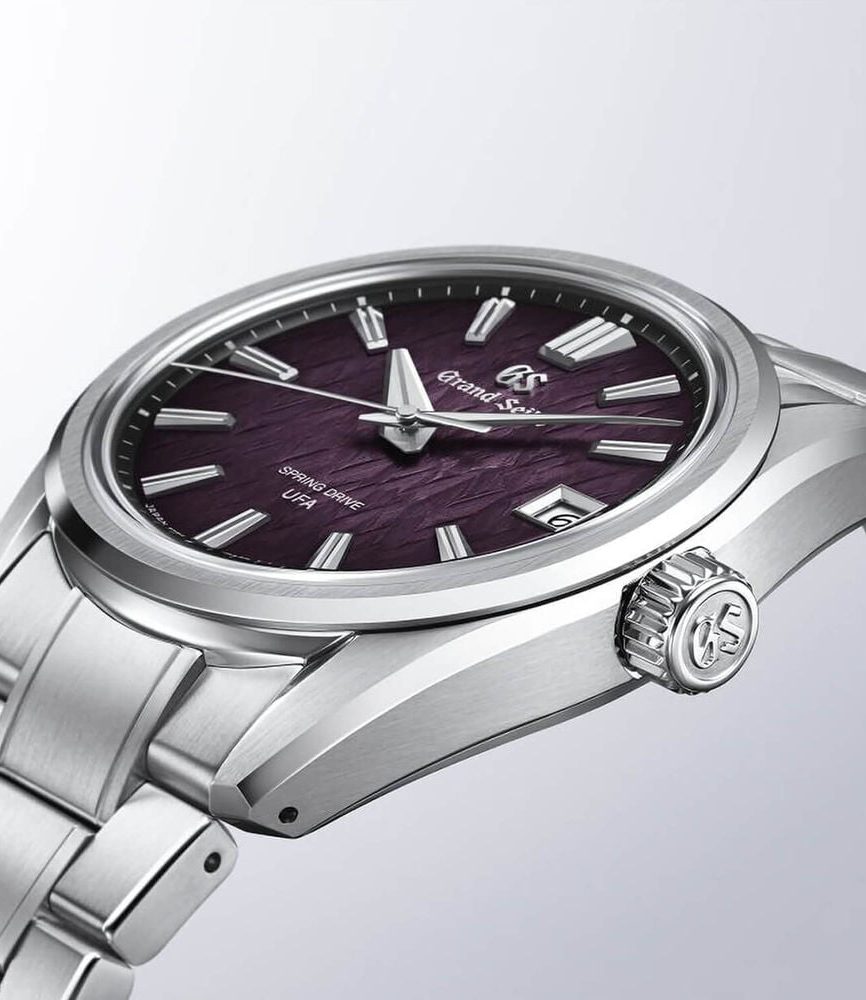 Grand Seiko ‘Violet Dawn’ Ice Forest Limited Edition 37mm Dial Steel Bracelet Watch image number 2